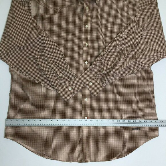 Daniel Cremieux Mens Button Up Long Sleeved Striped Shirt Burgundy Size XL - Picture 7 of 12